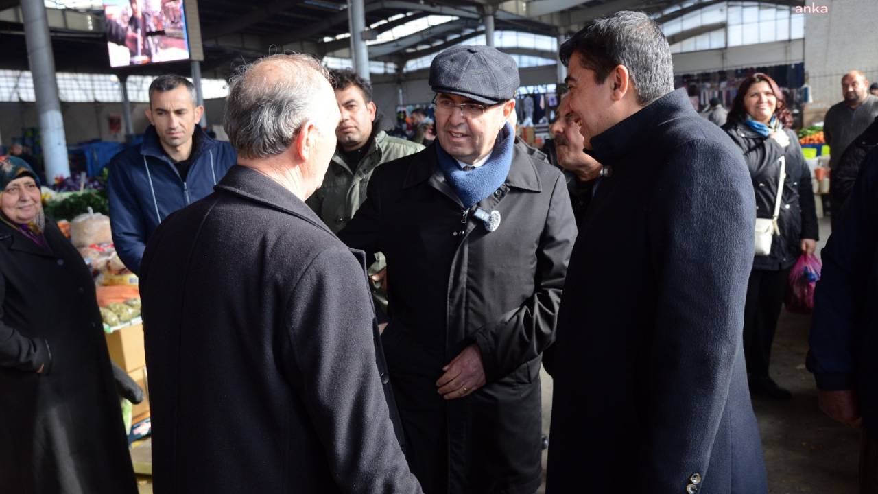 Kırşehir Belediye Belediye Başkanı Ekicioğlu, Pazaryeri Esnafını Ziyaret Etti