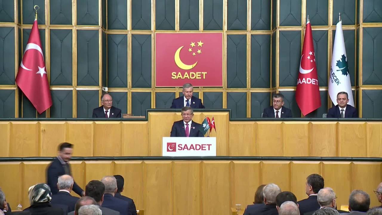 Ahmet Davutoğlu: Saadet Partisi İle 100 Seçim Bölgesinde Seçimlere Ortak Olarak Gireceğiz