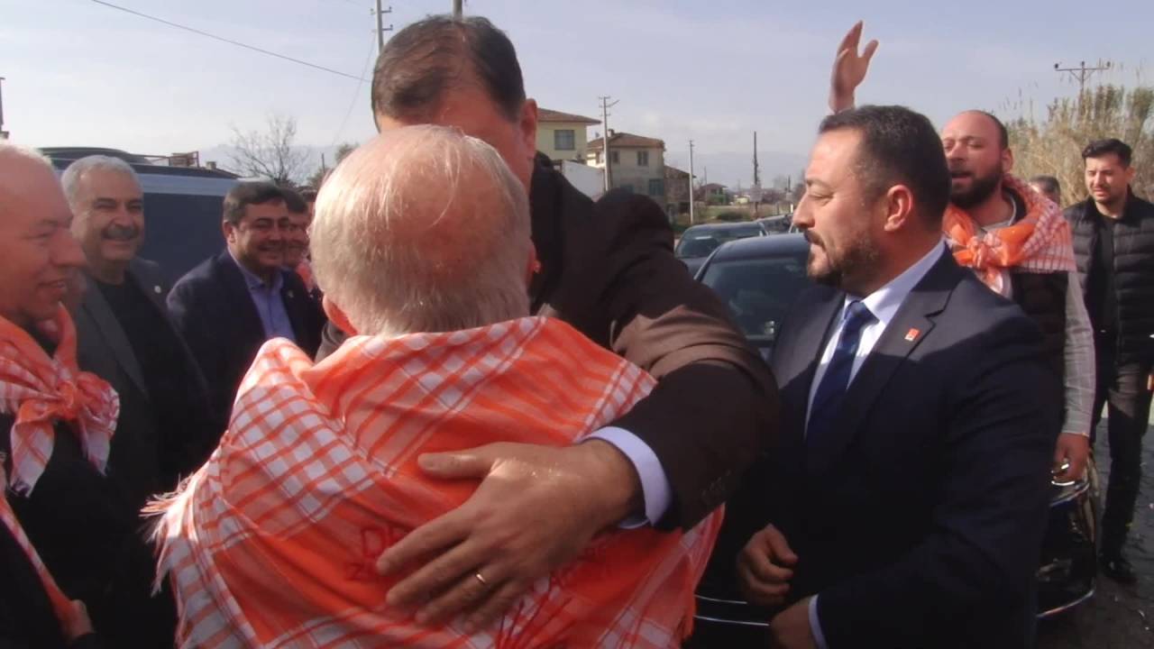 Chp İzmir Büyükşehir Belediye Başkan Adayı Cemil Tugay, Ödemiş’in Köylerine Kocaoğlu Selamıyla Girdi