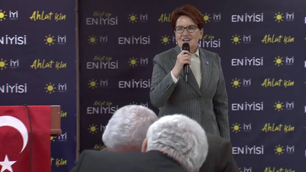 Meral Akşener Ahlat’ta: “Emeklinin Et Alması, Peynir Alması Mümkün Değil”