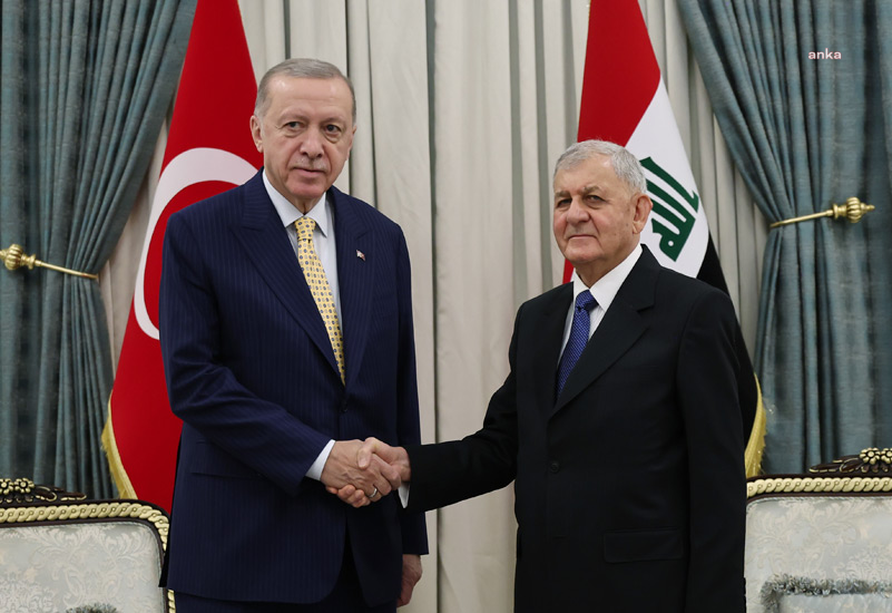 Cumhurbaşkanı Erdoğan, Bağdat'ta Irak Cumhurbaşkanı Reşid İle Görüştü