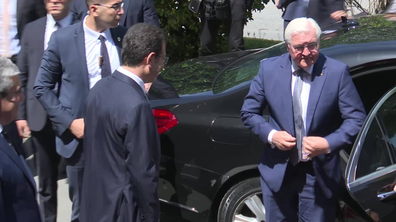 Günaydın Ve İmamoğlu, Almanya Cumhurbaşkanı Steinmeier’i Sirkeci Garı’nda Karşıladı