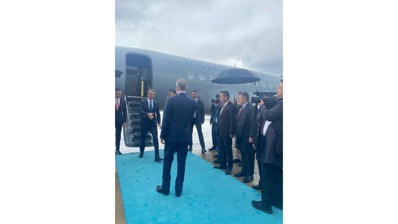 Yunanistan Başbakanı Miçotakis, Cumhurbaşkanı Erdoğan İle Görüşmek Üzere Ankara'ya Geldi