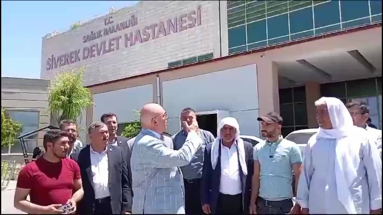 Chp'li Tanal, Siverek Devlet Hastanesi'ne Giderek Hastaların Sorunlarını Dinledi