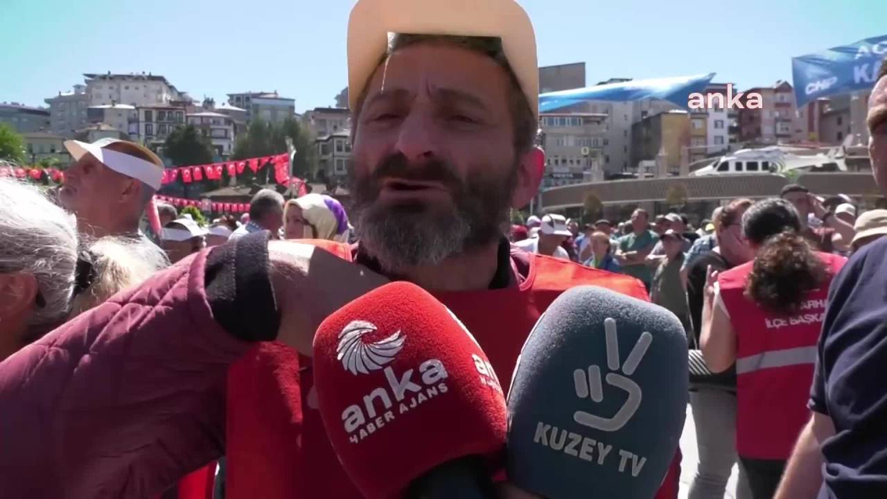 Rize'de Chp'nin Çay Mitingi'ne Katılan Üreticiler: “Çocuklarımız Bu Çay Parası İle Et Yiyemiyor”