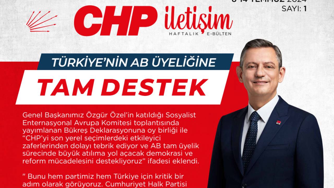 Chp İletişim Haftalık E-bülten Yayın Hayatına Başladı