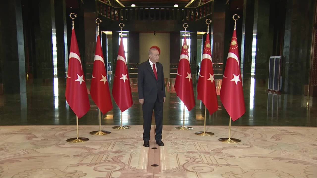 Cumhurbaşkanı Erdoğan, 30 Ağustos Zafer Bayramı Tebriklerini Kabul Etti