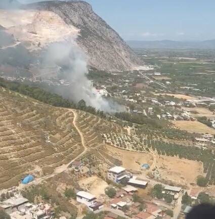 Manisa'da 2 İlçede Orman Yangını