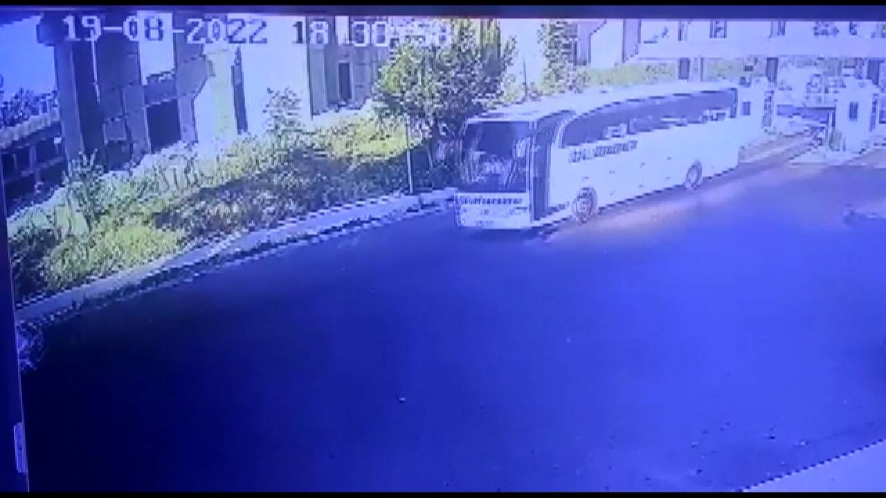 Gaziantep'te Kazaya Karışan Otobüsün İstanbul'dan Çıkış Anları Kamerada