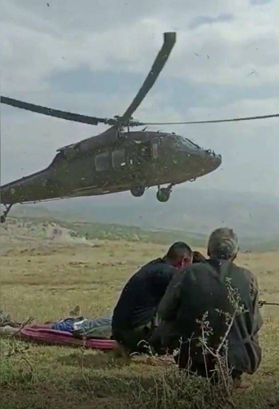 Domuz Saldırısında Yaralandı, Askeri Helikopterle Hastaneye Yetiştirildi