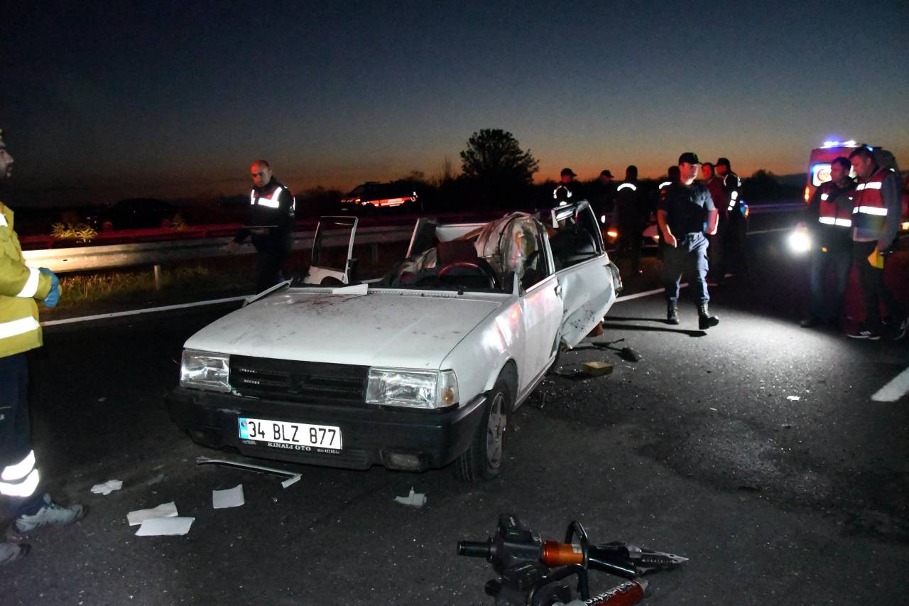 Tekirdağ'da Kaza: 1 Ölü, 3'ü Ağır 5 Yaralı